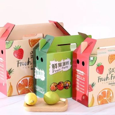Gemüsepappverpackungs-Kasten-kundenspezifische Druckversandkarton-Kästen für Frucht