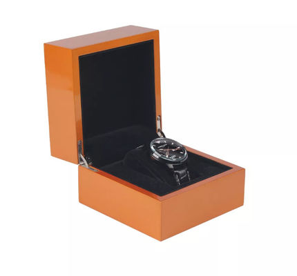Hohe glatte Armbanduhr-Verpackenkasten-Scharnier-Metallhölzernes Uhrgehäuse