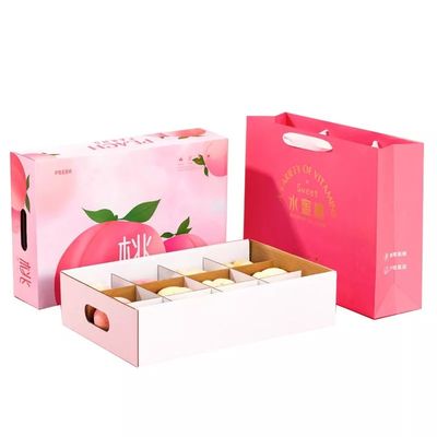 Wellpappfrucht-Verpackenkästen, die Apple-Verpackungs-Kästen lackieren