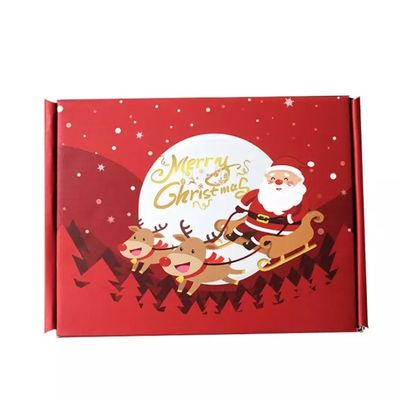 Advent Calendar Christmas Cardboard Gift packt Prägungsdrucken ein