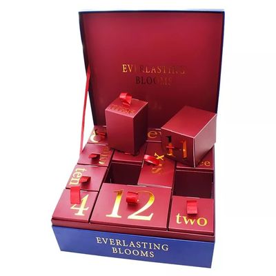 CMYK-/Pantone-Pappweihnachtskalender-Geschenkbox für Plätzchen-Süßigkeit