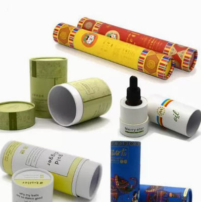 Runder Kraftpapier-Röhrenverpackungs-Kasten fertigte kosmetischen Verpackenbehälter besonders an