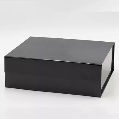 Deboss kleidet Verpackenkasten-biologisch abbaubaren schwarzen magnetischen Geschenkbox SGS