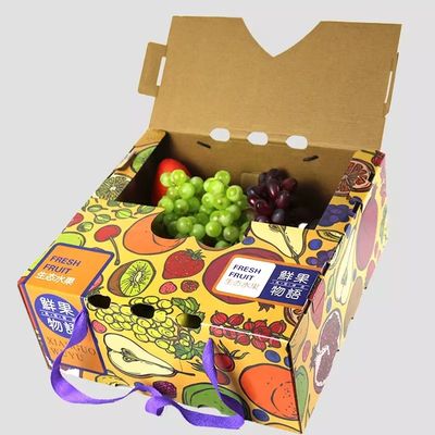 Gemüsepappverpackungs-Kasten-kundenspezifische Druckversandkarton-Kästen für Frucht