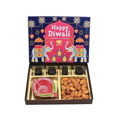 Dekorative Heirats-Geschenk-Druckverpackung packt leeren Frucht-Verpackungs-Kasten Diwali den trockenen ein