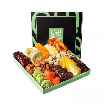 Dekorative Heirats-Geschenk-Druckverpackung packt leeren Frucht-Verpackungs-Kasten Diwali den trockenen ein