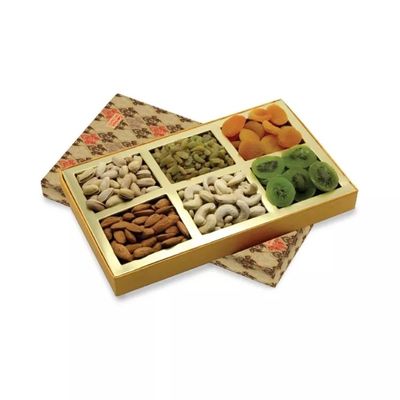 Dekorative Heirats-Geschenk-Druckverpackung packt leeren Frucht-Verpackungs-Kasten Diwali den trockenen ein
