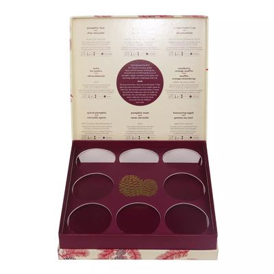 Rechteck-Papppapier-Geschenkbox, der 9 Fach-Tee-Kasten Cutomized sortiert