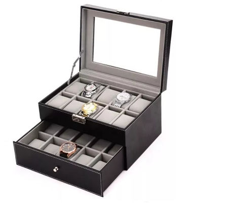 Sperrholz-PU-Leder-Box Langlebige benutzerdefinierte Geschenkbox wasserdicht ODM BV