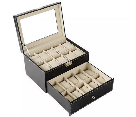 kasten-Sammlungs-Uhr-Verpackenkästen ISO9001 MDF 20pcs hölzerne Verpacken