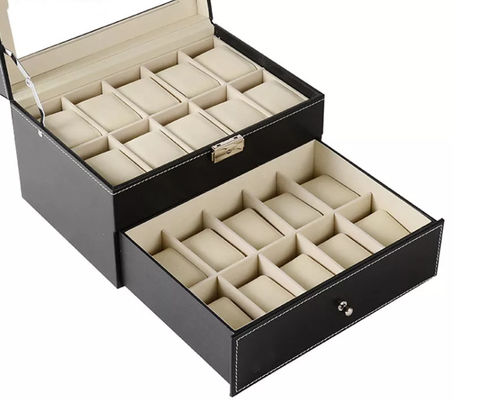 kasten-Sammlungs-Uhr-Verpackenkästen ISO9001 MDF 20pcs hölzerne Verpacken