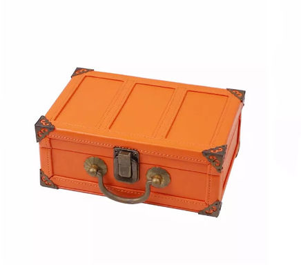 Lederner Kasten MDF-PUs, der die Parfüm Koffer-Geschenkbox handgemacht sich schart