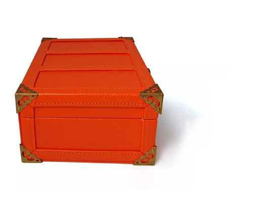 Lederner Kasten MDF-PUs, der die Parfüm Koffer-Geschenkbox handgemacht sich schart