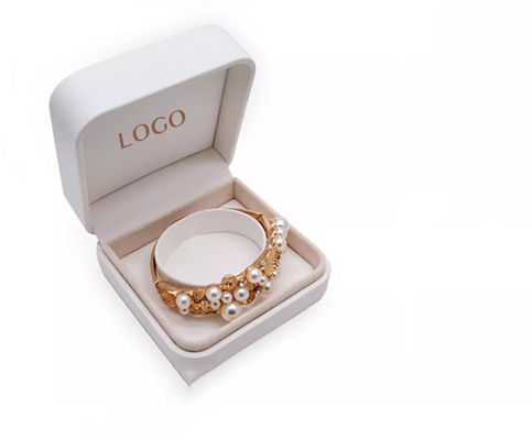 Kunstleder-magnetische Schmuckkästchen ISO9001 ODM Ring Gift Boxes Logo Printed