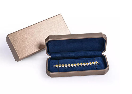 Robuste PU-Leder-Box Khaki-Papier-Geschenkbox-Verpackung ISO9001