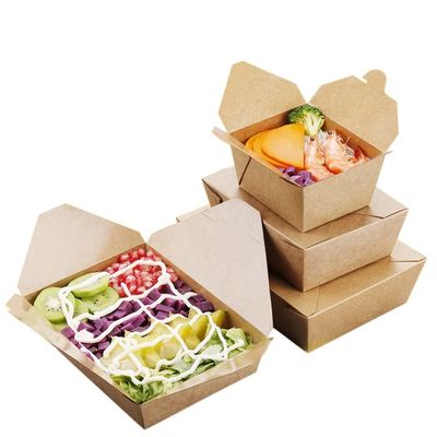 Biologisch abbaubarer Schnellimbiss-Verpackenkasten des ODM-Wegwerfverpacken- der Lebensmittelkasten-800ml