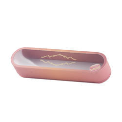 Rosa Macaron-Plätzchen-Geschenkbox-Verpackendrucken recyclebar mit Fenster
