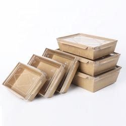 Kundengebundenes Verpacken- der Lebensmittelkasten/Kraftpapier-Nahrungsmittelkasten MitnehmeroDM FSC