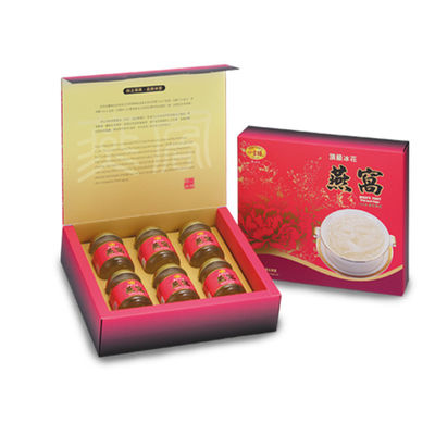 Vogel-Nest-Geschenk-verpackender steifer Pappprodukt-Papierkasten Matte Lamination