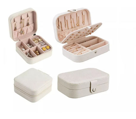 Kleiner Geschenk-Baumwollflanell-Verpackenkasten-Schmuck des Schmuckkästchen-H001 tragbar