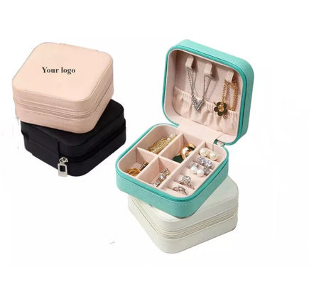Kleiner Geschenk-Baumwollflanell-Verpackenkasten-Schmuck des Schmuckkästchen-H001 tragbar