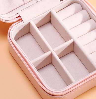 Stilvoller Samt-Ohrring-Kasten glattes Pantone-Schmuck-Kasten-Kasten PU-Leder