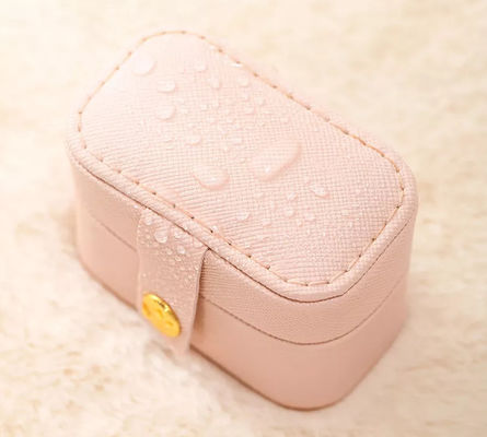 ODM Mini Travel Jewelry Box Organizer prägen PU ledernen tragbaren SGS