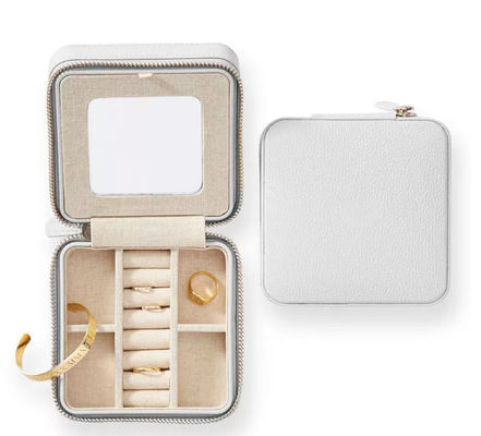 Kasten-Organisator-Exquisite Travel Jewelry-Fall Entwurf Kuh PUs lederner