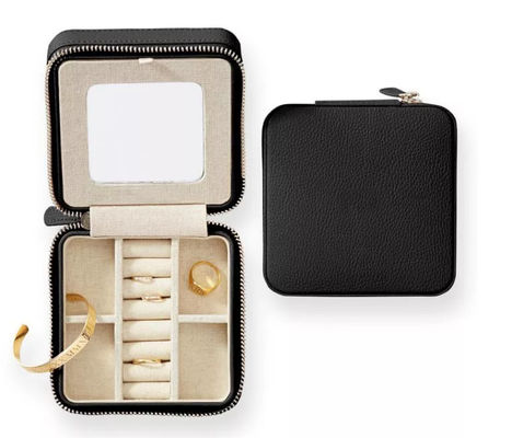 Kasten-Organisator-Exquisite Travel Jewelry-Fall Entwurf Kuh PUs lederner