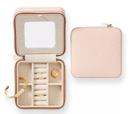 Kasten-Organisator-Exquisite Travel Jewelry-Fall Entwurf Kuh PUs lederner