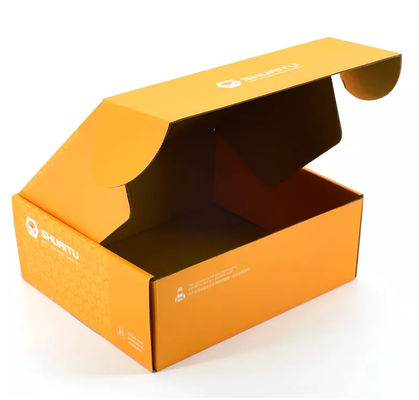 CMYK-Autoteile, die das Kasten-Papier lackiert orange kundenspezifisches LOGO BSCI verpacken