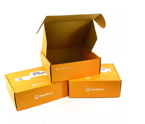 CMYK-Autoteile, die das Kasten-Papier lackiert orange kundenspezifisches LOGO BSCI verpacken