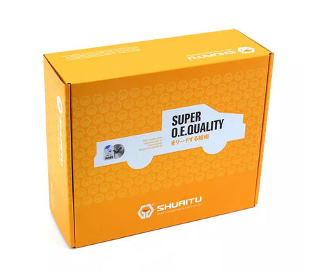 CMYK-Autoteile, die das Kasten-Papier lackiert orange kundenspezifisches LOGO BSCI verpacken