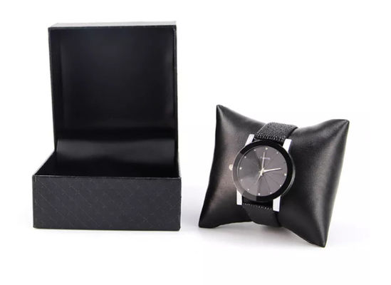 Lederner kundenspezifischer Uhr-Kasten PUs, der den schwarzen Streifen elegant verpackt