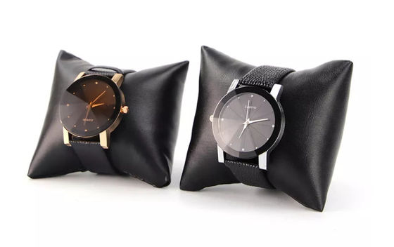 Lederner kundenspezifischer Uhr-Kasten PUs, der den schwarzen Streifen elegant verpackt