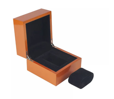 Hohe glatte Armbanduhr-Verpackenkasten-Scharnier-Metallhölzernes Uhrgehäuse