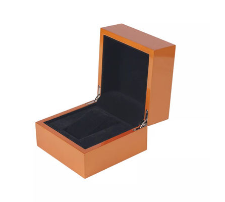 Hohe glatte Armbanduhr-Verpackenkasten-Scharnier-Metallhölzernes Uhrgehäuse