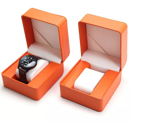 Ledernes Uhr-Magazin Flip Cover runde Ecke PUs 11X10X7.5cm