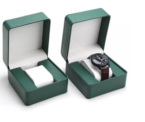 Ledernes Uhr-Magazin Flip Cover runde Ecke PUs 11X10X7.5cm