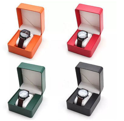 Ledernes Uhr-Magazin Flip Cover runde Ecke PUs 11X10X7.5cm