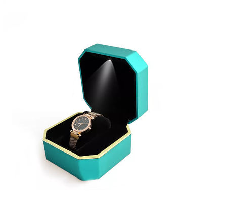 Soem-Achteck-Armbanduhr-Verpackenkasten-handgemachter geführter Uhr-Kasten