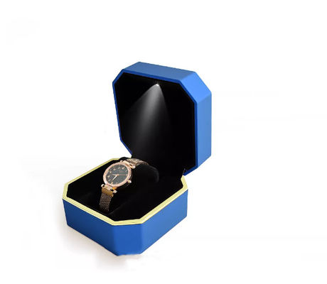 Soem-Achteck-Armbanduhr-Verpackenkasten-handgemachter geführter Uhr-Kasten