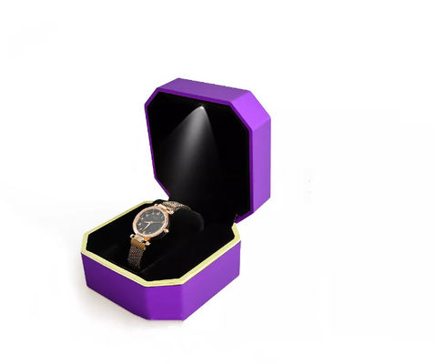 Soem-Achteck-Armbanduhr-Verpackenkasten-handgemachter geführter Uhr-Kasten