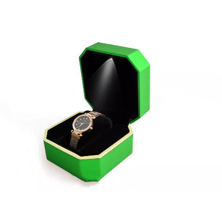 Soem-Achteck-Armbanduhr-Verpackenkasten-handgemachter geführter Uhr-Kasten