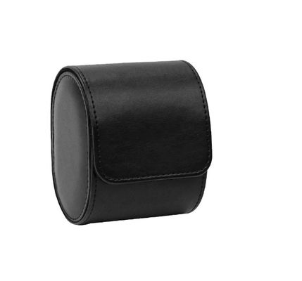 Lederne Armbanduhr-Verpackenkasten-kundenspezifisches Logo 3.9*3.2*2.7 PUs herein