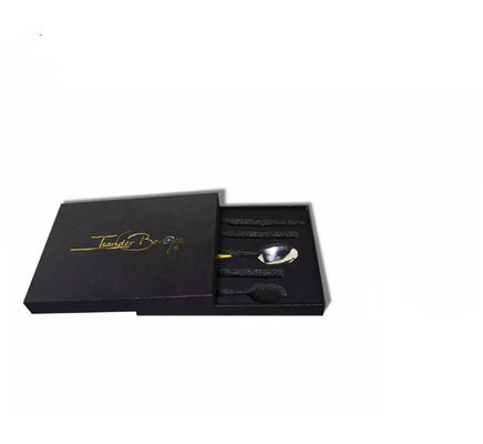 Heiße stempelnde Logo Dinnerware Packaging Boxes ISO-Tischbesteck-Satz-Geschenkbox