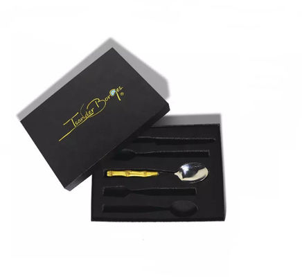 Heiße stempelnde Logo Dinnerware Packaging Boxes ISO-Tischbesteck-Satz-Geschenkbox