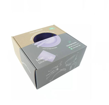 Kundenspezifischer Logo Folding Cardboard Box Packaging für Geschirr-Essgeschirr