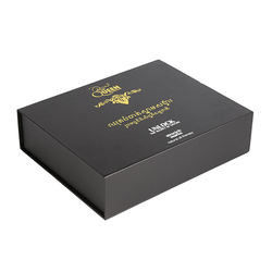 Der 3 Flaschen-packt magnetische Wein-Glasverpackung Geschenk mit Teilern ein