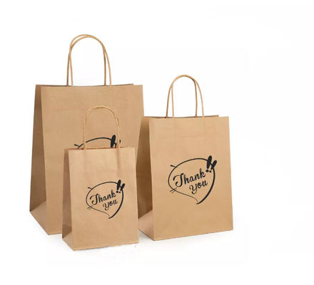 Die Lackierung der Kraftpapier-Handtasche bereitete Brown-Kraftpapier-Tasche SGS auf
